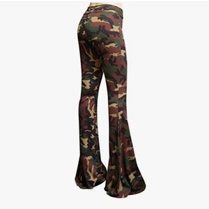 Long/Tall Camouflage Flare Pants